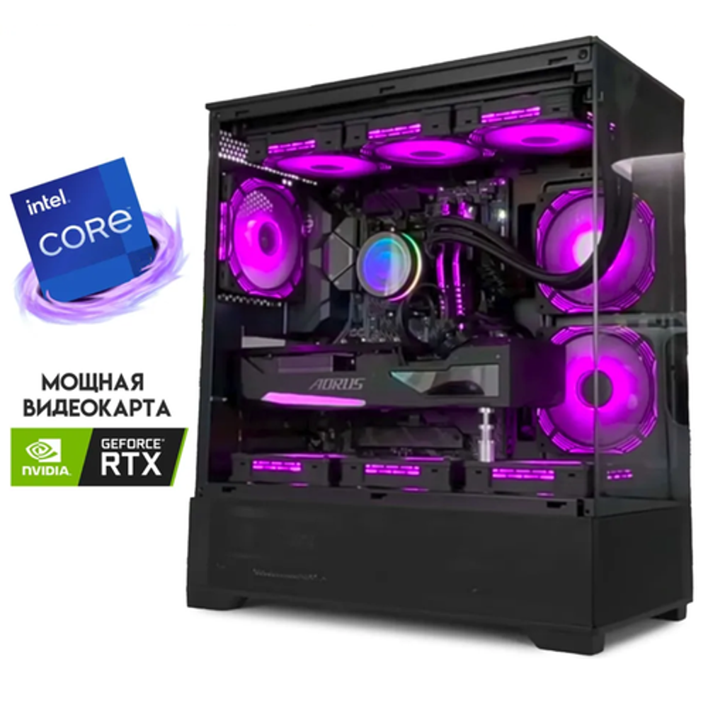 Мощный игровой компьютер (системный блок) Core i9 11900 / RTX4070Ti SUPER 16Gb/32GB/ SSD 1TB+512GB/800W/Win 10 PRO