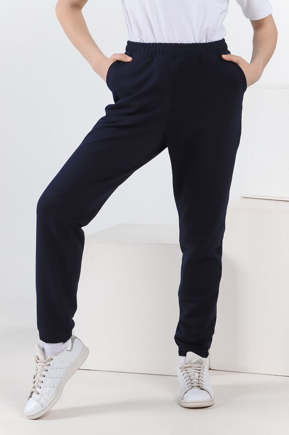 Брюки для девочки Скул-1 Виотекс ТЁМНО-СИНИЙ