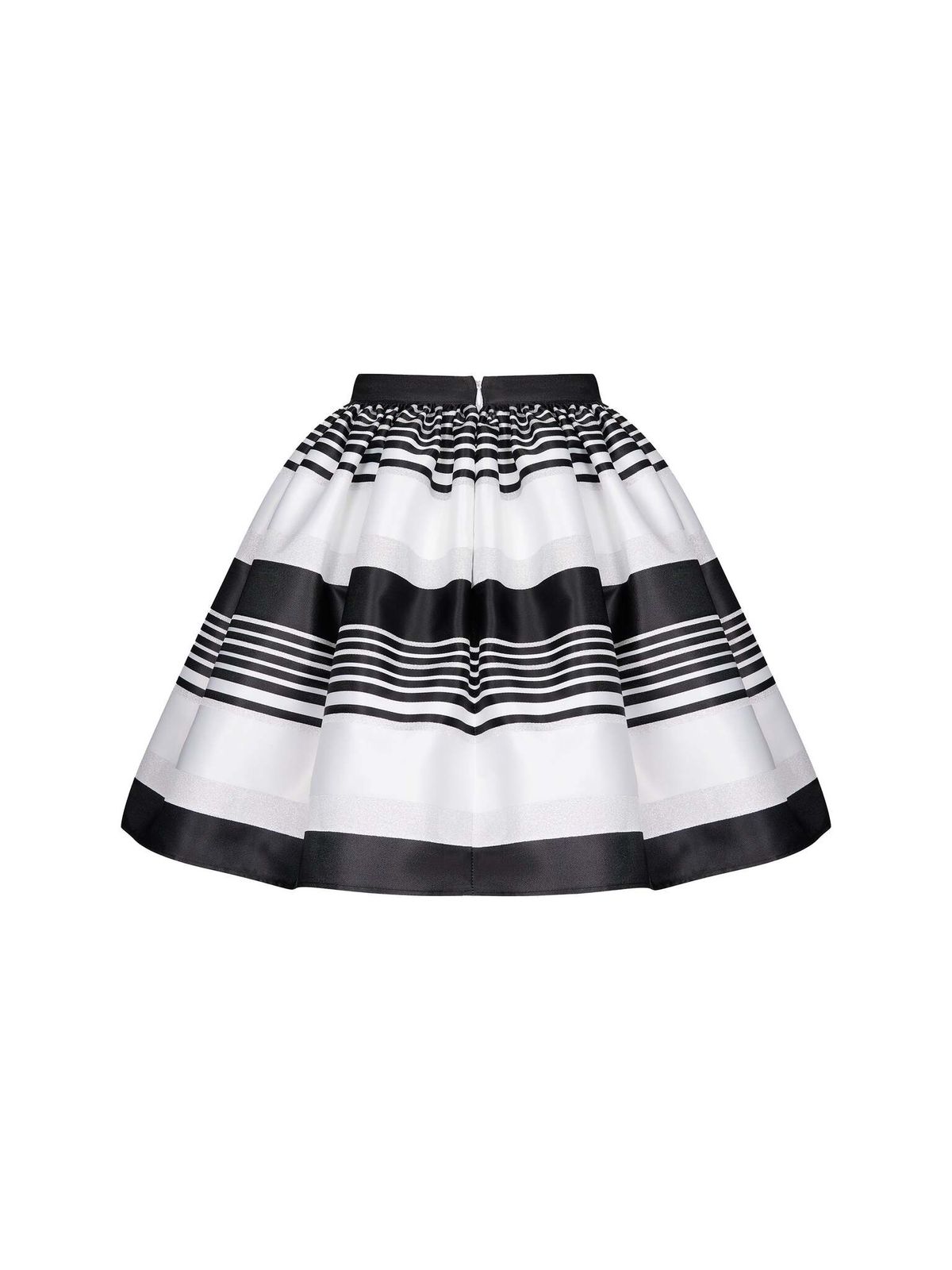 Юбка мини со сборкой из атласа