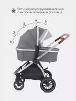 Коляска детская 2-в-1 "CRUISE" RA320 Koala Grey