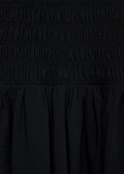 Расклешенное платье с жатым лифом