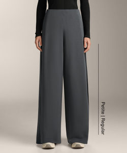 OYSHO Широкие брюки мягкие на ощупь с боковой складкой и модалом, асфальтовый