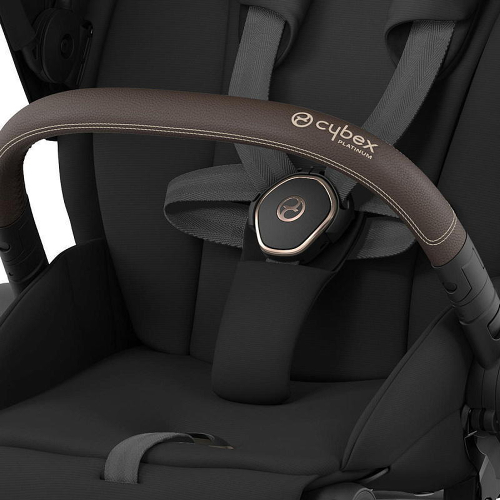 Коляска Cybex Priam IV Rosegold complete и автокресло Cloud G i-Size Almond Beige Plus 3 в 1 Sepia Black