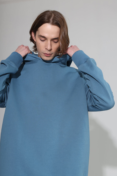 Футболка из футера б/н, унисекс, светло-серый меланж