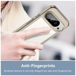 Противоударный чехол для смартфона Google Pixel 10 и 10 Pro, усиленные защитные рамки серого цвета