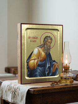 Икона Адама, праведного праотца на дереве: 125 х 160 (Синопсисъ)