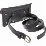 Сумка поясная «Street Fashion - Pop», цвет черный, 17.5*11*105см