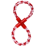 Игрушка - канат для собак средних и крупных пород «НЕСКУЧАЙКА», цвет красный 25*10*4см