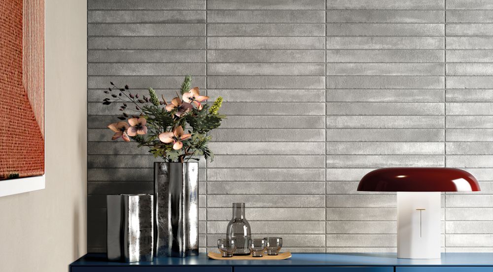 Ригельная плитка Rondine Arenosa Dark Grey 450x48x9,5