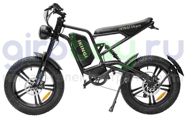 Электровелосипед IKINGI S6 PRO (60V/23Ah) - Черный