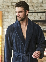 Халат мужской АДАМ без капюшона Джинс "Polens"