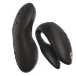 Черный вибратор 8см для пар с пультом ДУ и управлением через приложение We-Vibe Chorus Pro Satin Black SNSP1SG9