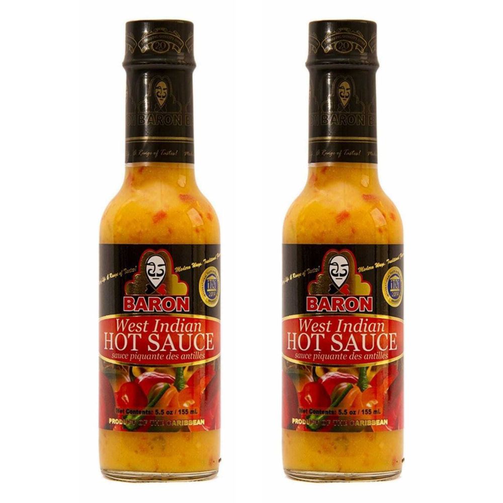 Соус жгучий Вест-Индиан BaronWest Indian Hot Sauce, 155 г, 2 шт