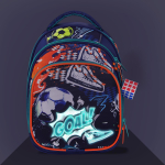 Ранец Джой 3 с ортопед. спинкой и мешком д/обуви "Футбол" 36*27*21 см (Luris)