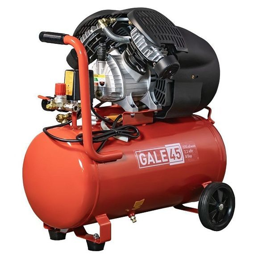 Компрессор GALE-45 (40л, 370л/мин-на входе, 2,2кВт, 230В)