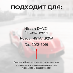 Ремкомплект ограничителей дверей Nissan DAYZ H91W...92W (2 двери, тип 6) 2013-2017