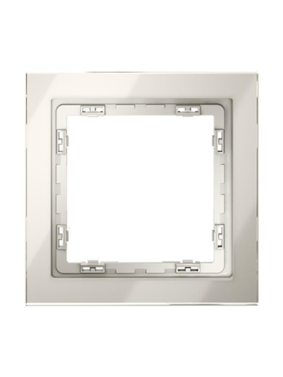 Рамка 1-м S70 стеклян. кашемир Voltum VLS110103