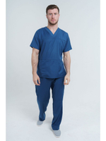 Брюки медицинские мужские спецодежда TZ610-BLU
