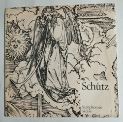 Винтажная виниловая пластинка LP Schuetz Шютц Генрих Dresdner Kreuzchor and Rudolf Mauersberger Symphoniae sacrae 1 (ГДР 1974)
