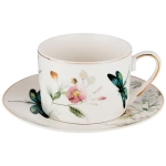 Чайный набор 4 предмета (2 кружки 250мл+2 блюдца) «Стрекоза»