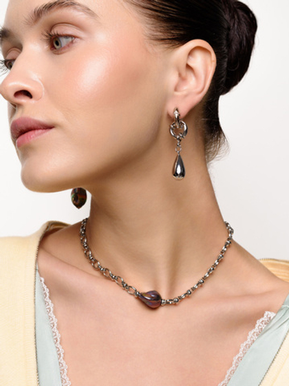 Колье "Petrol chain " Silver