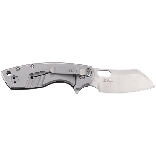 Складной нож CRKT 5315G Pilar Large G10 c клинком из стали 8Cr13MoV, рукоять G10 / Stainless Steel