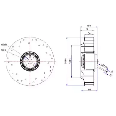 Мотор-колесо Vilmann BX-250-2E / LCK-BX-250-2E