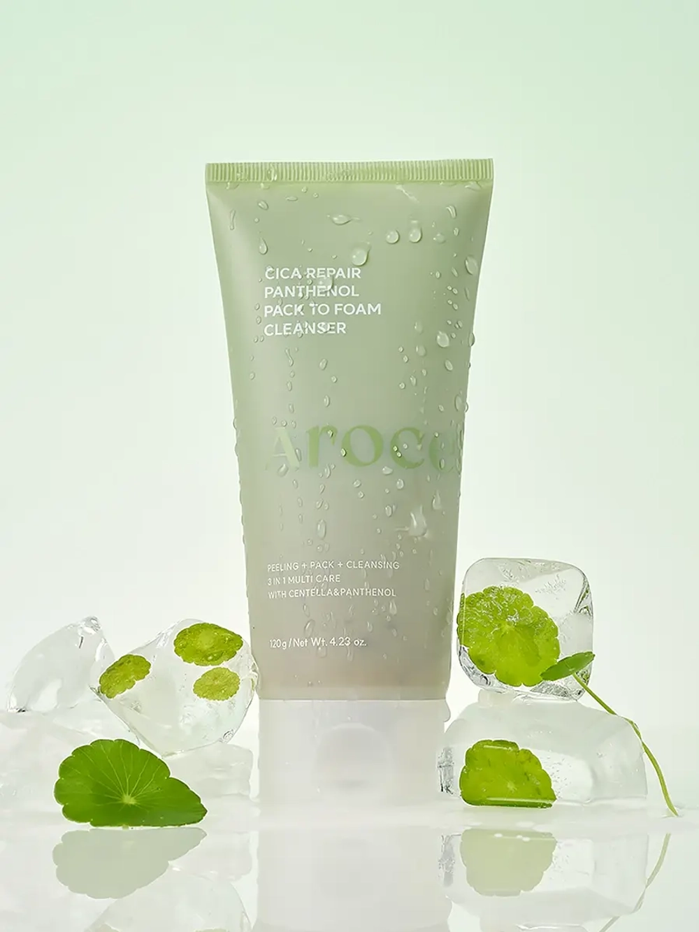 Arocell Очищающая маска-пенка с центеллой и пантенолом для чувствительной кожи Cica Repair Panthenol Pack To Foam Cleanser 120 гр