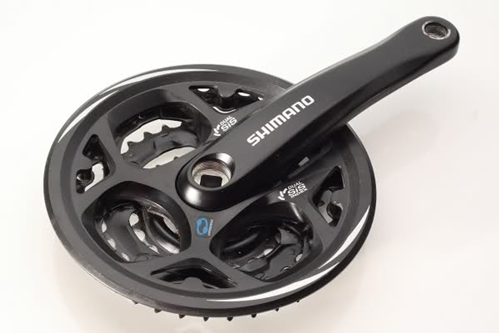Система Shimano Altus, M311, 170мм, Кв, 42/32/22T, защ, черн