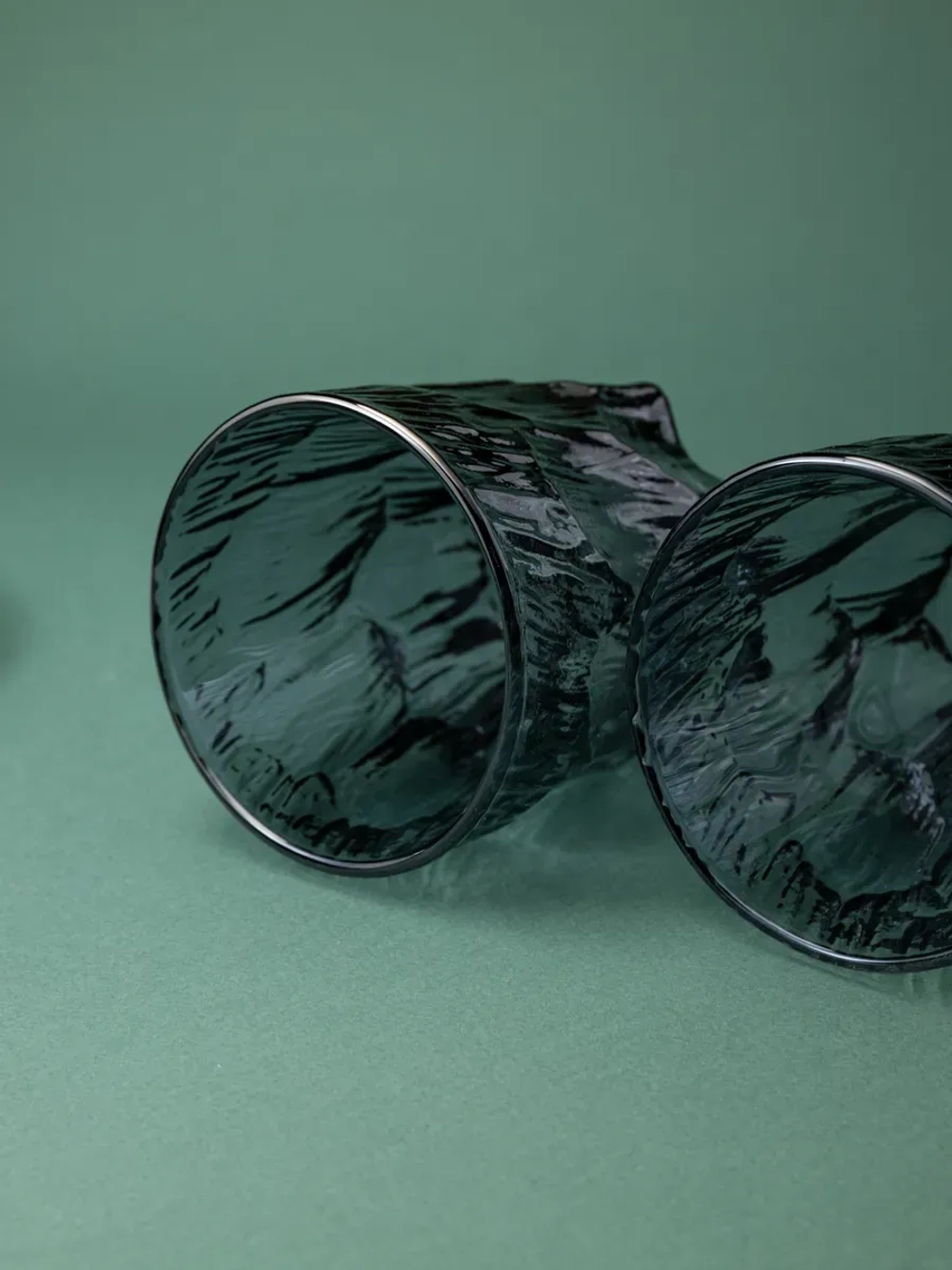 Стаканы для виски, 6 шт. Черный лед, 260 мл.