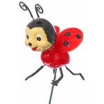 Фигура на спице «Божьи коровки» 8*14*60 см, микс