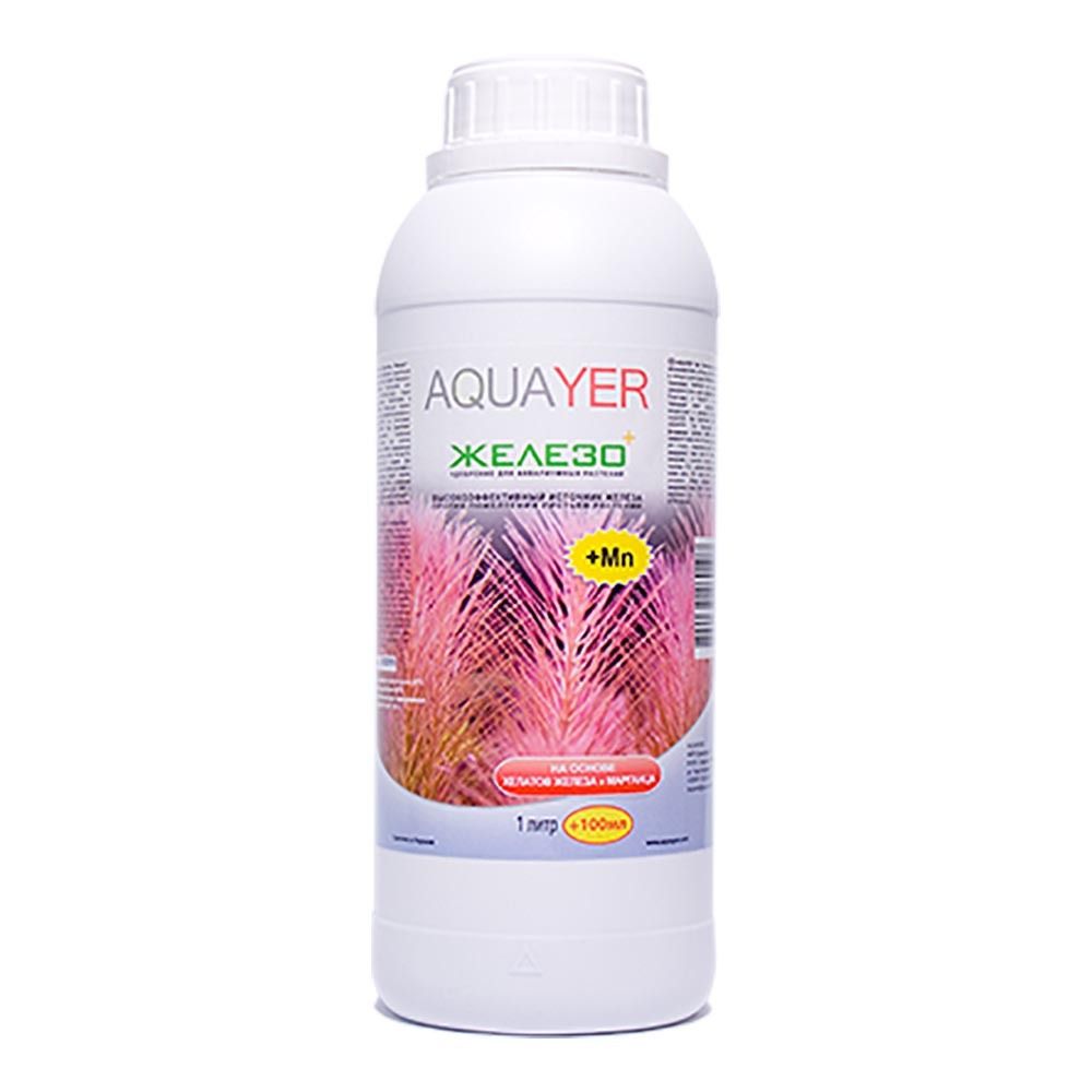 Aquayer Железо+ 1 л - удобрение ежедневное для растений с железом (Удо Ермолаева)