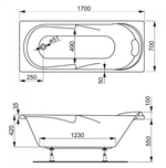 Акриловая ванна VAGNERPLAST MINERVA 170x70
