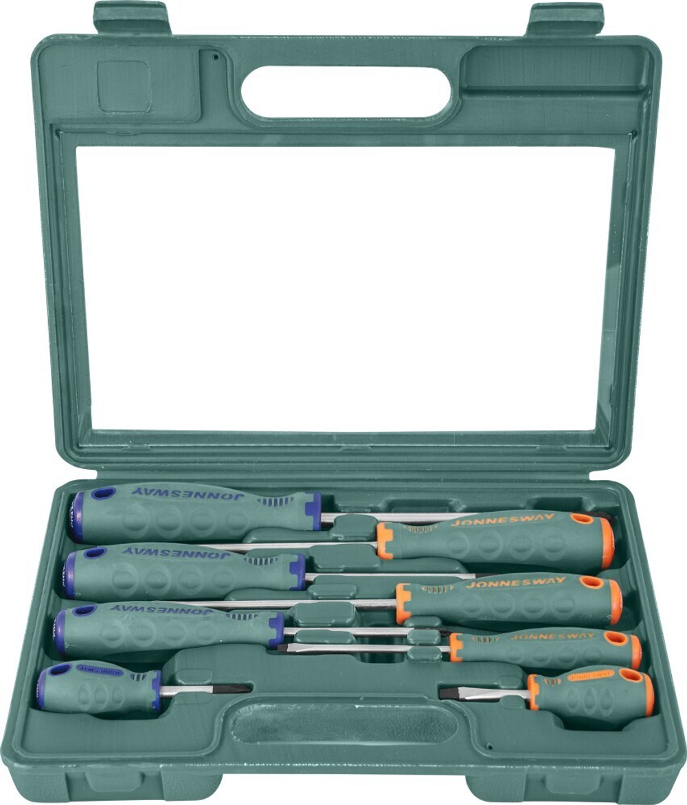 D71PP08S Набор отверток стержневых ANTI-SLIP GRIP, 8 предметов