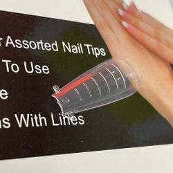 Верхние формы для наращивания PROFESSIONAL NAIL FORMS (балерина, для полигеля)