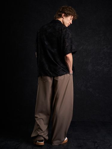 Коричневые широкие брюки 2s1studio