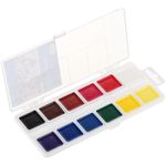 Краски акварельные 12цв. Гамма Классическая, медовые, без кисточки, пластиковая коробка