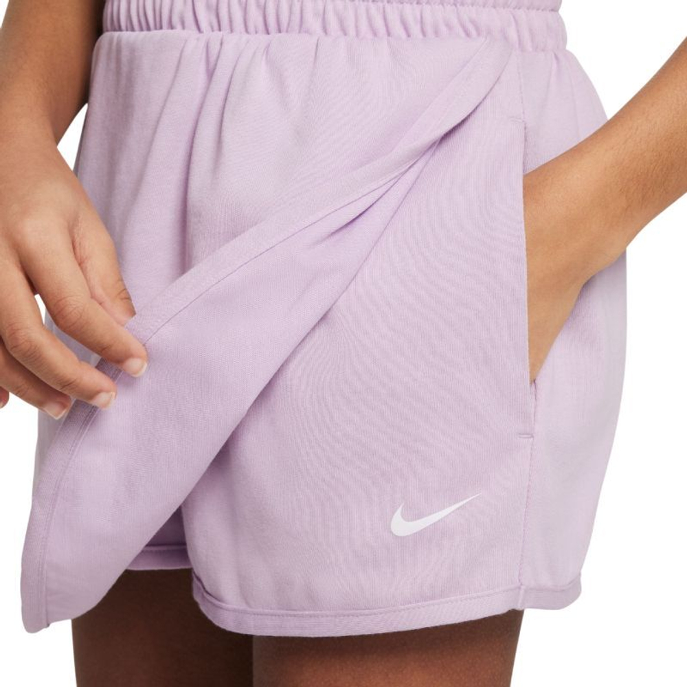 Детские шорты Nike Girls Breezy Mid-Rise - doll/white