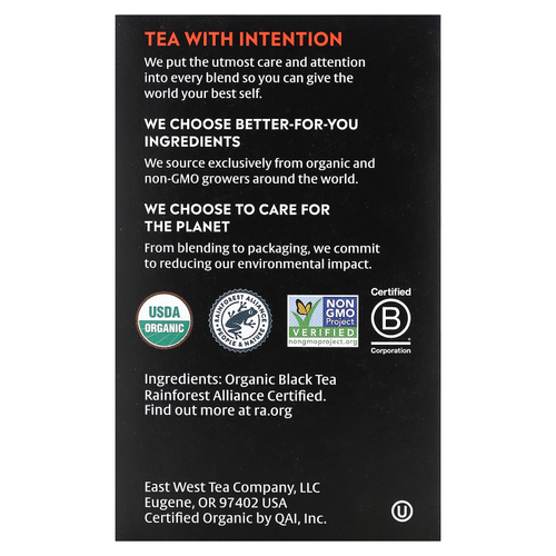 Choice Organics, Black Tea, English Breakfast, 16 чайных пакетиков, 32 г (1,12 унции)