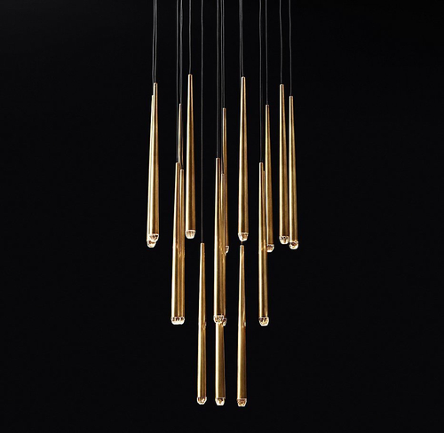 Подвесной дизайнерский светильник  Aquitaine Round Chandelier 30" by Restoration Hardware