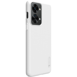 Тонкий жесткий чехол белого цвета от Nillkin для OnePlus Nord 2T 5G, серия Super Frosted Shield