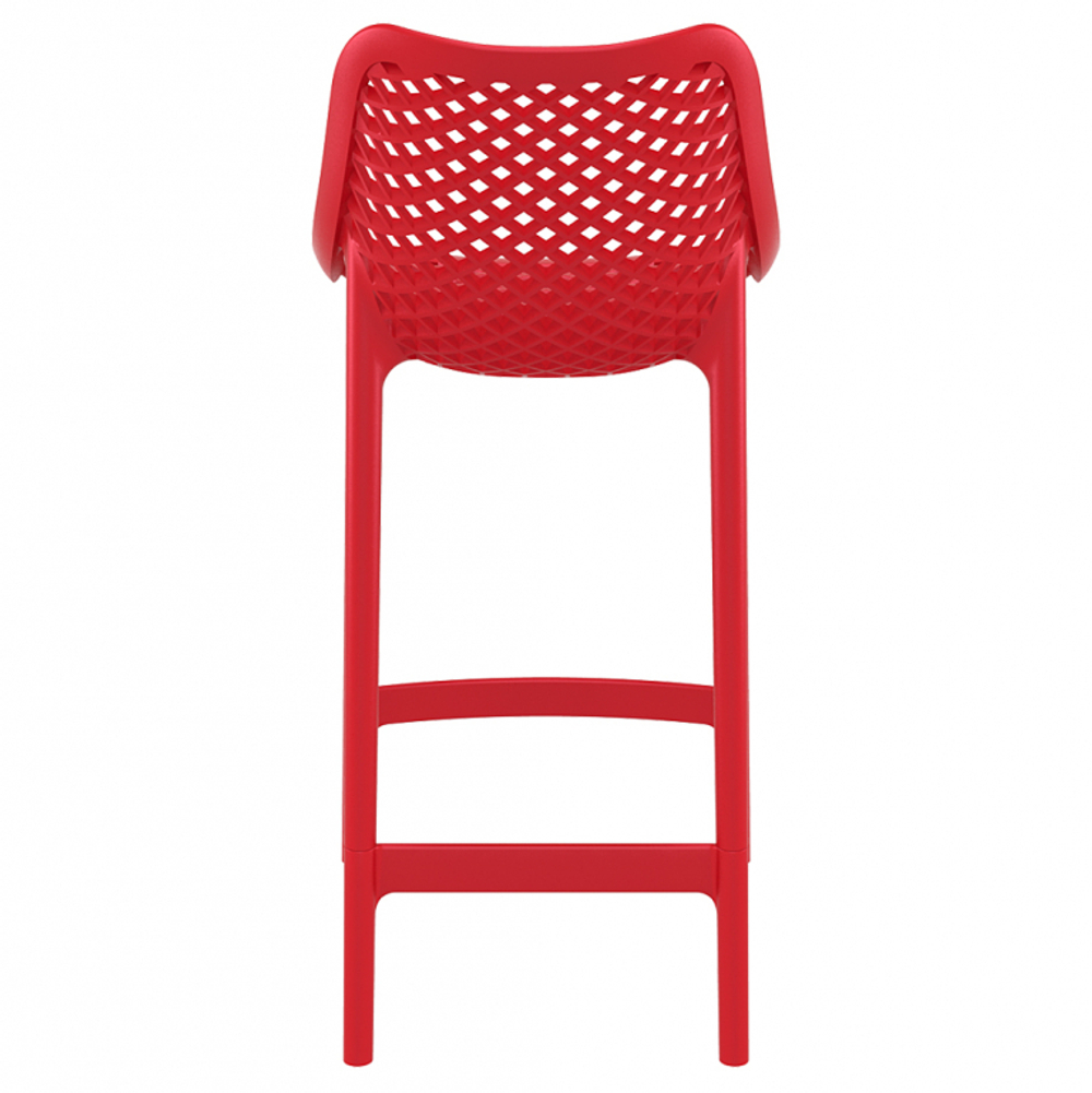 Стул пластиковый полубарный Siesta Contract Air Bar 65, красный