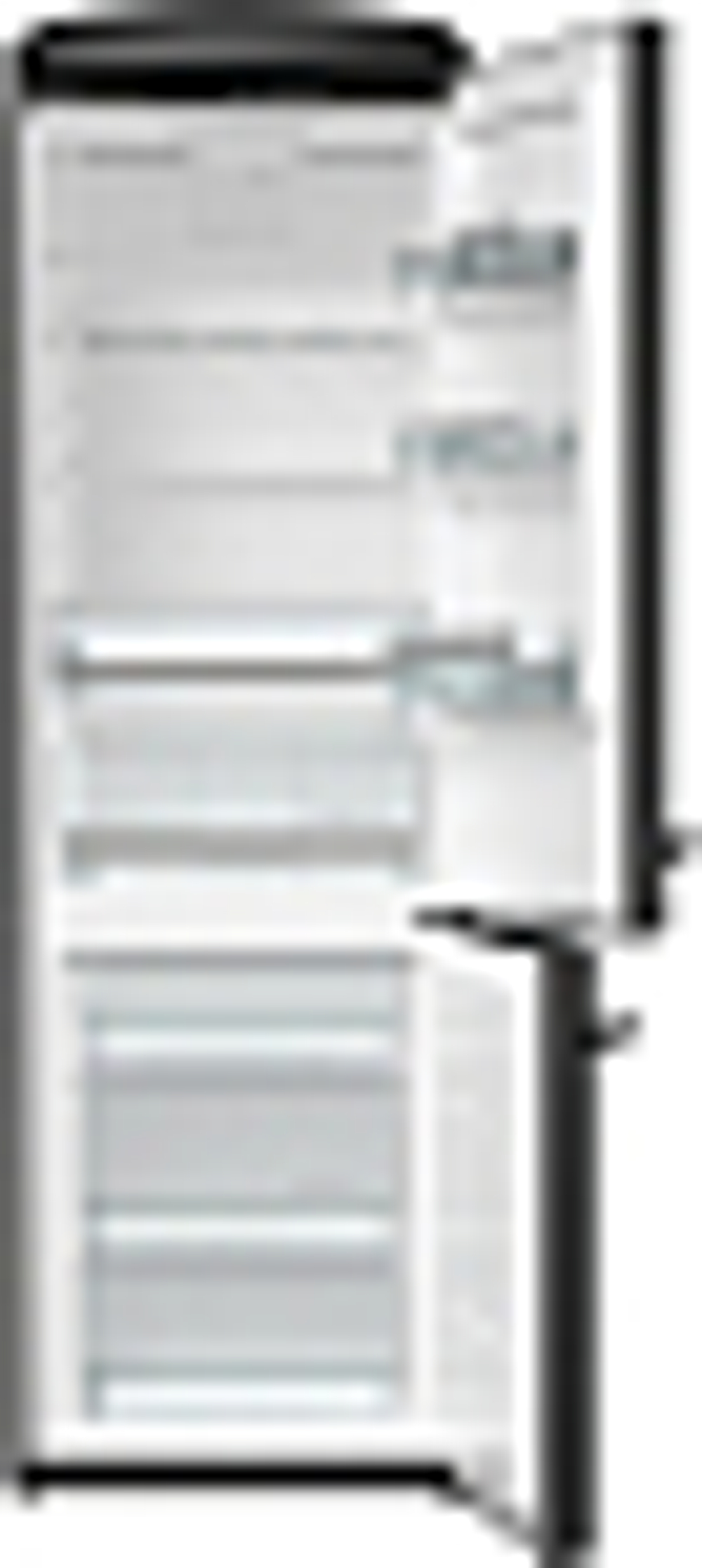 Отдельностоящий двухкамерный холодильник Gorenje ORK192BK
