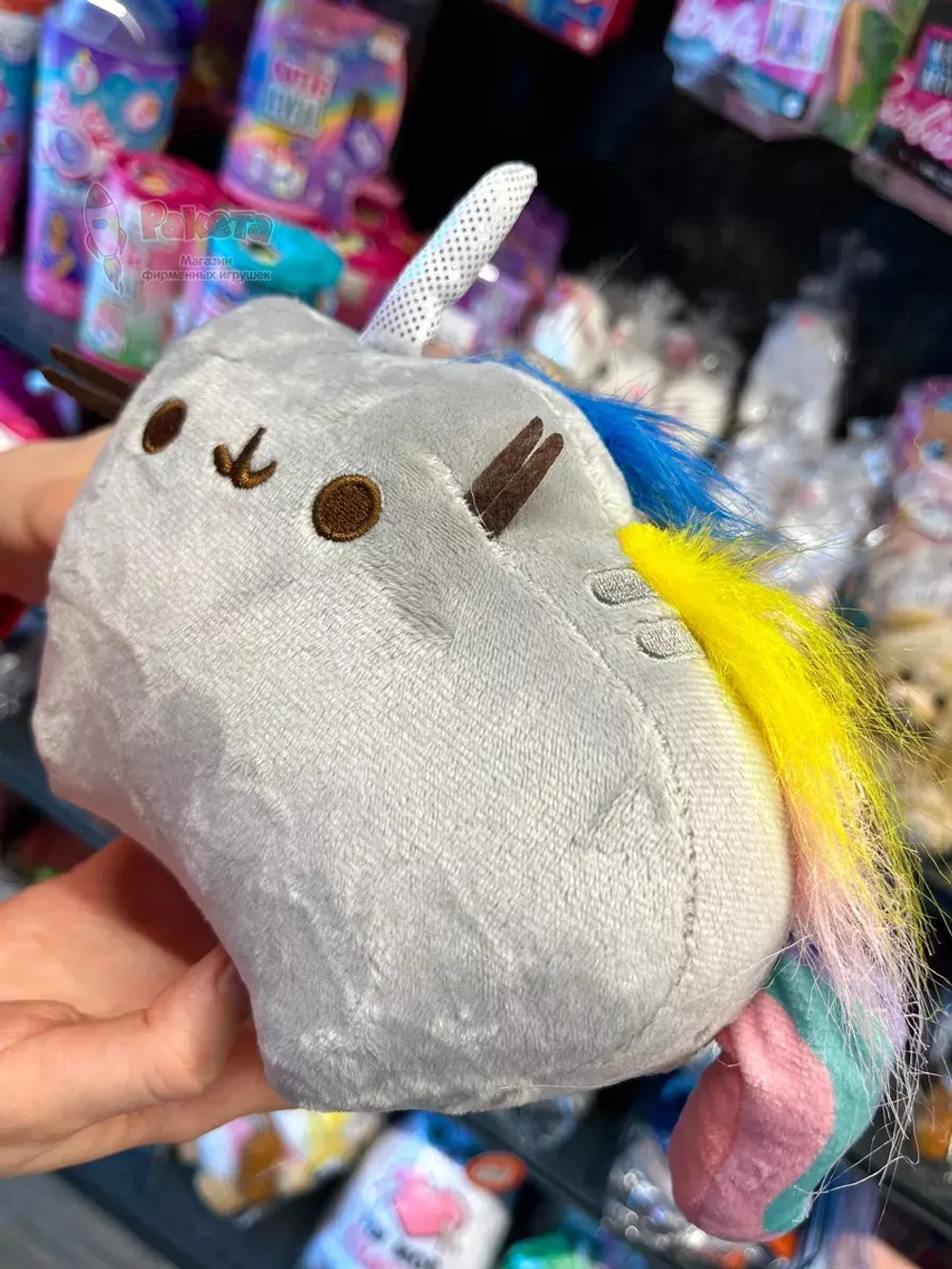 Мягкая игрушка Пушин Кот Кэт плюшевый котик единорог