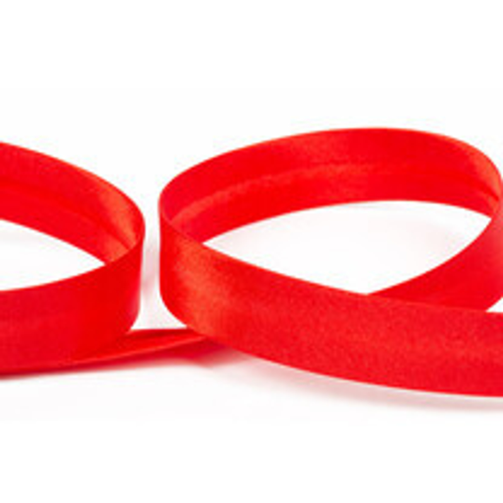 Косая бейка хлопок  "Gamma"   GK-15C   14 -  15 мм  №030 алый