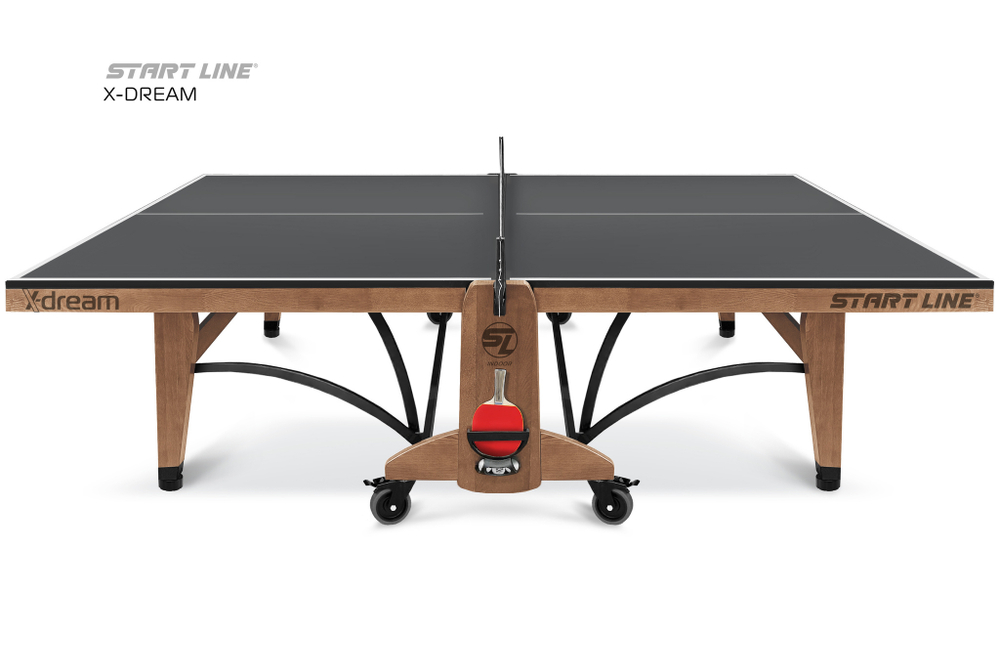 Стол теннисный X-dream Start Line (Дуб натуральный(natur-wood), ЛДСП Графит)