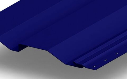 Сайдинг металлический Корабельная доска Полиэстер 0,4мм RALL 5002-Ультрамариновый синий