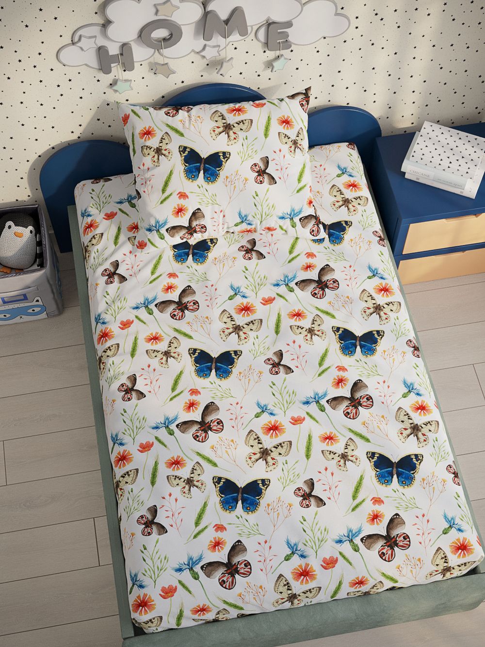 Постельное белье перкаль Сказка "Летний день" 1,5-сп Наволочка 50х70 см 1 шт Простынь 150x215 см Пододеяльник 145x205 см