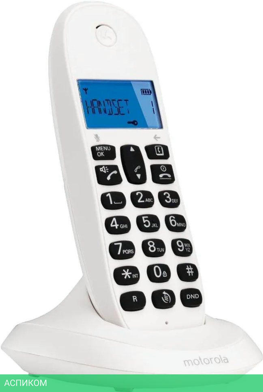 Радиотелефон DECT Motorola C1001СB+ белый (107C1001BLANCO)
