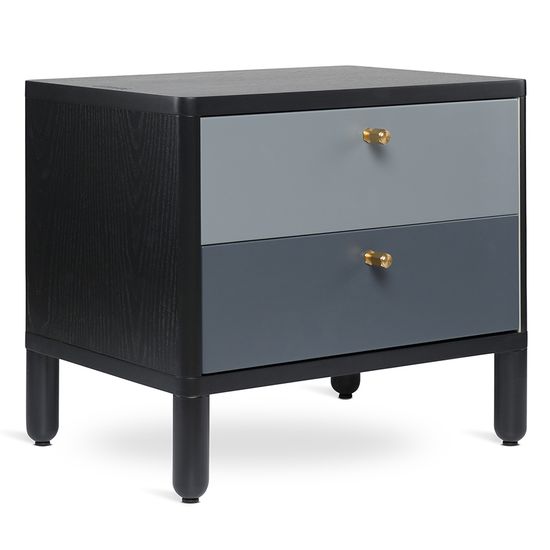 Тумба прикроватная saga, hordur, 55х40х50 см, черная